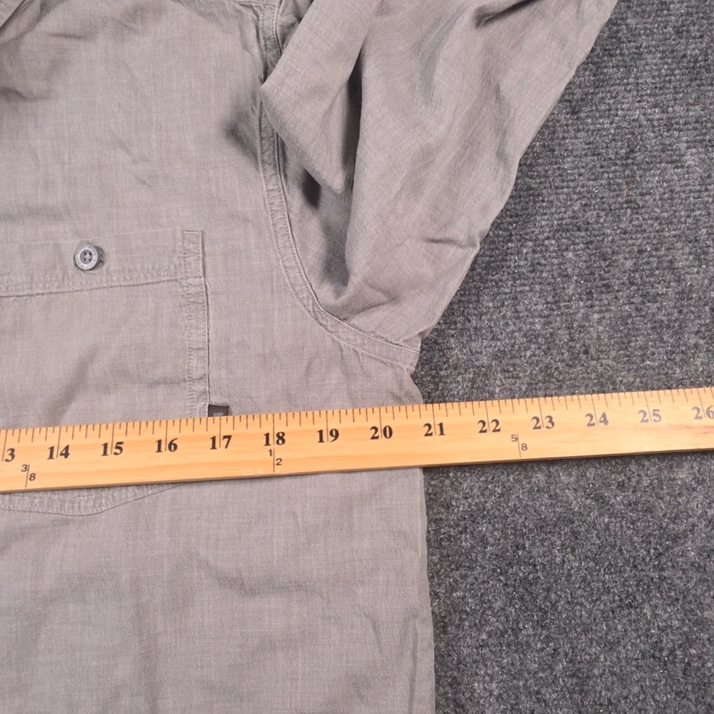 KUIU Performance Shirt Mens M Gray Long Sleeve Dual Chest Pockets Workwear - Picture 7 of 13